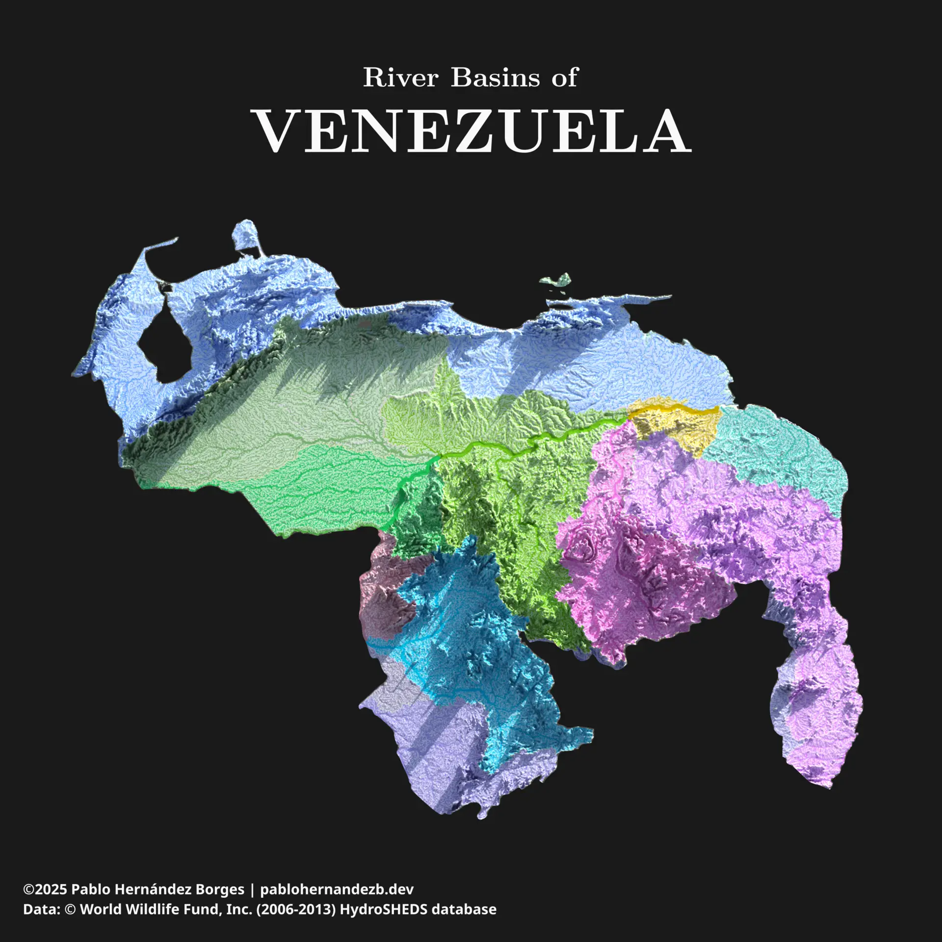 River Basins of Venezuela.